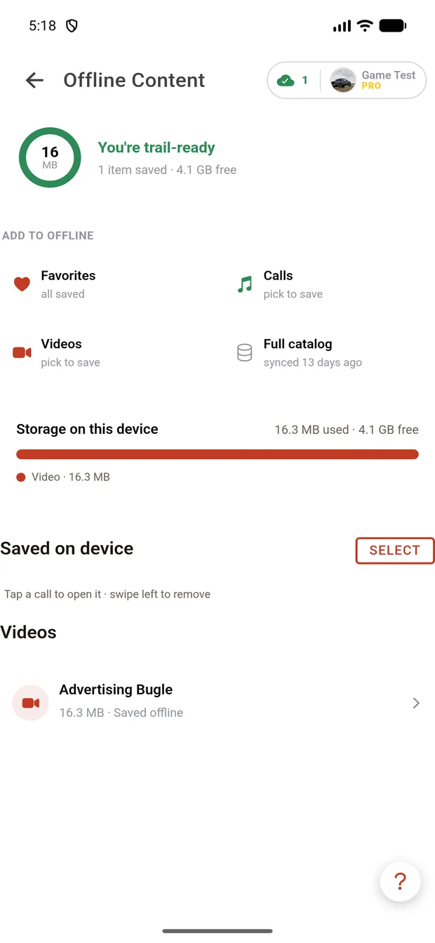 Offline mode